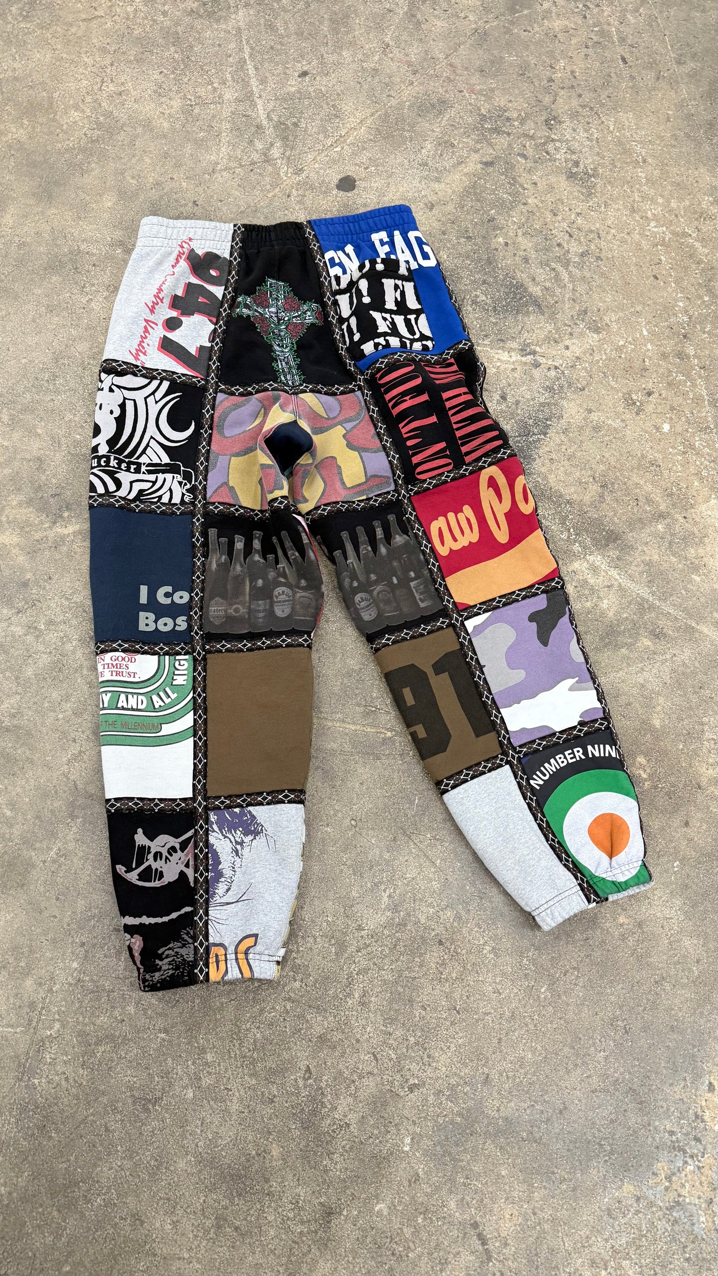 Supreme Number (N)ine Patchwork Sweatpants