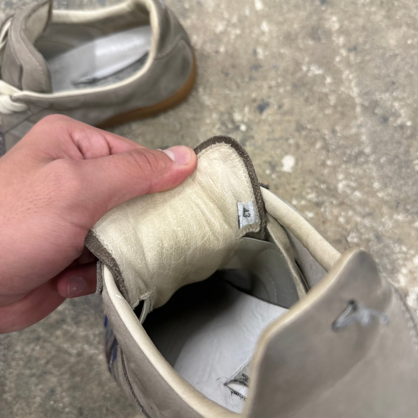 Maison Margiela Splatter Paint GAT IN grey