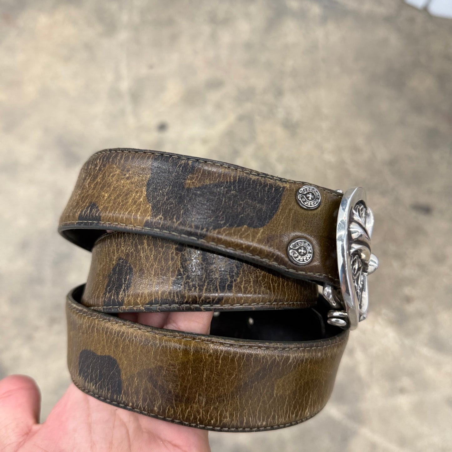 Chrome Hearts Camoflauge Oval Cross Belt
