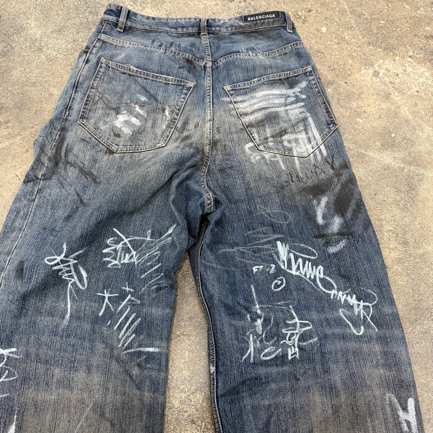 Balenciaga Graffiti Denim