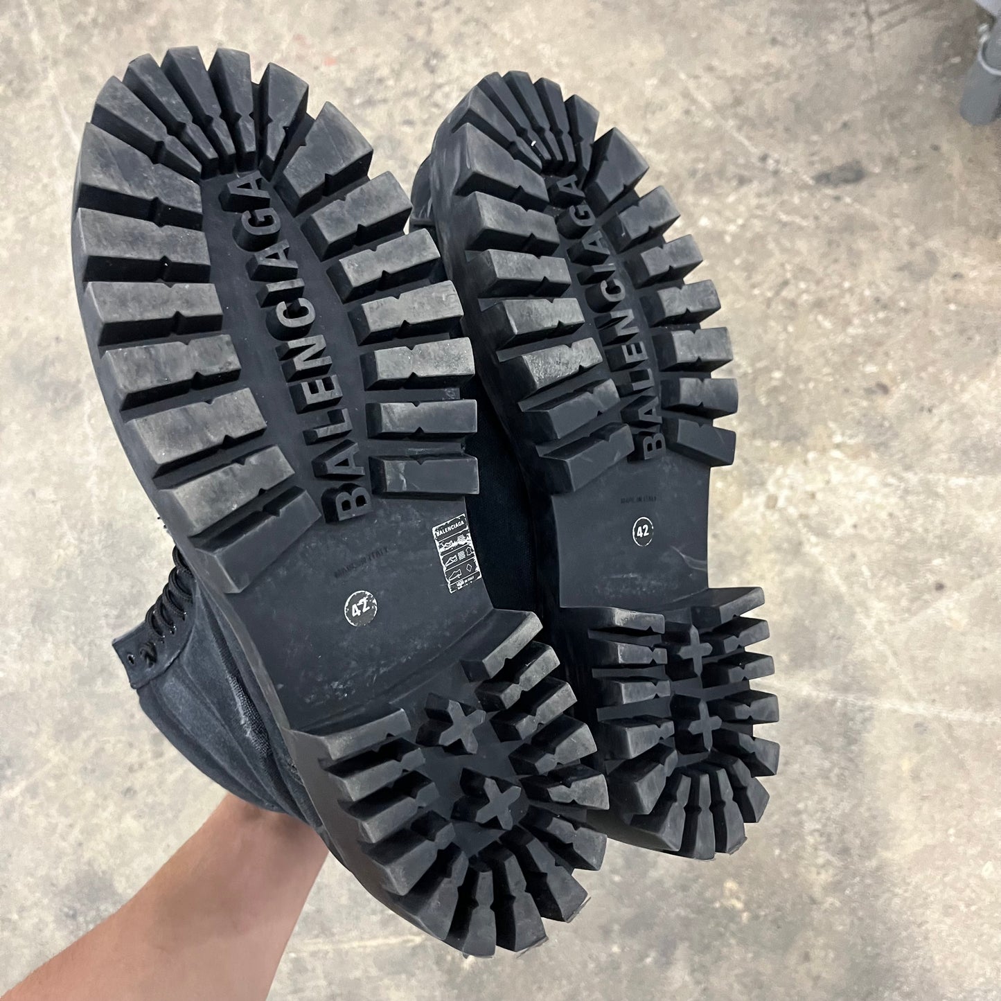 Balenciaga Distressed Strike Boot