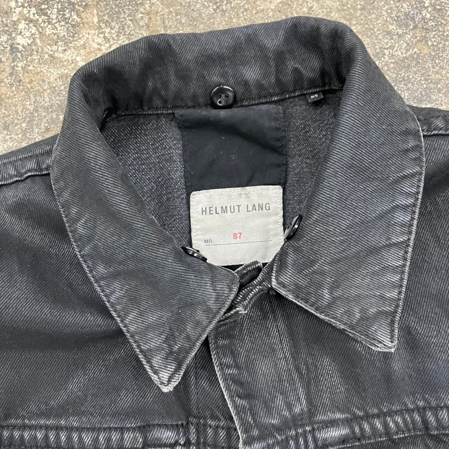 Helmut Lang Waxed Denim Jacket