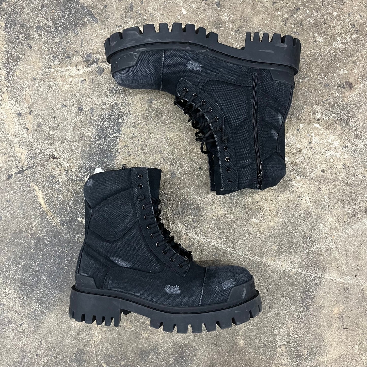 Balenciaga Distressed Strike Boot