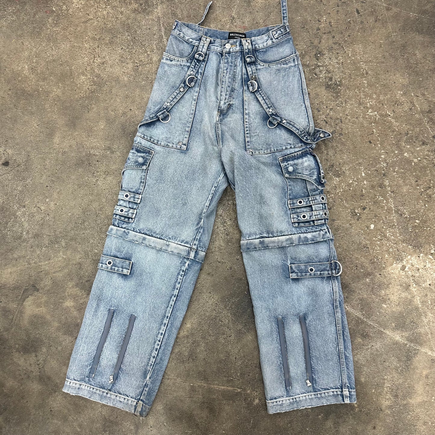 Balenciaga Raver Denim in Blue