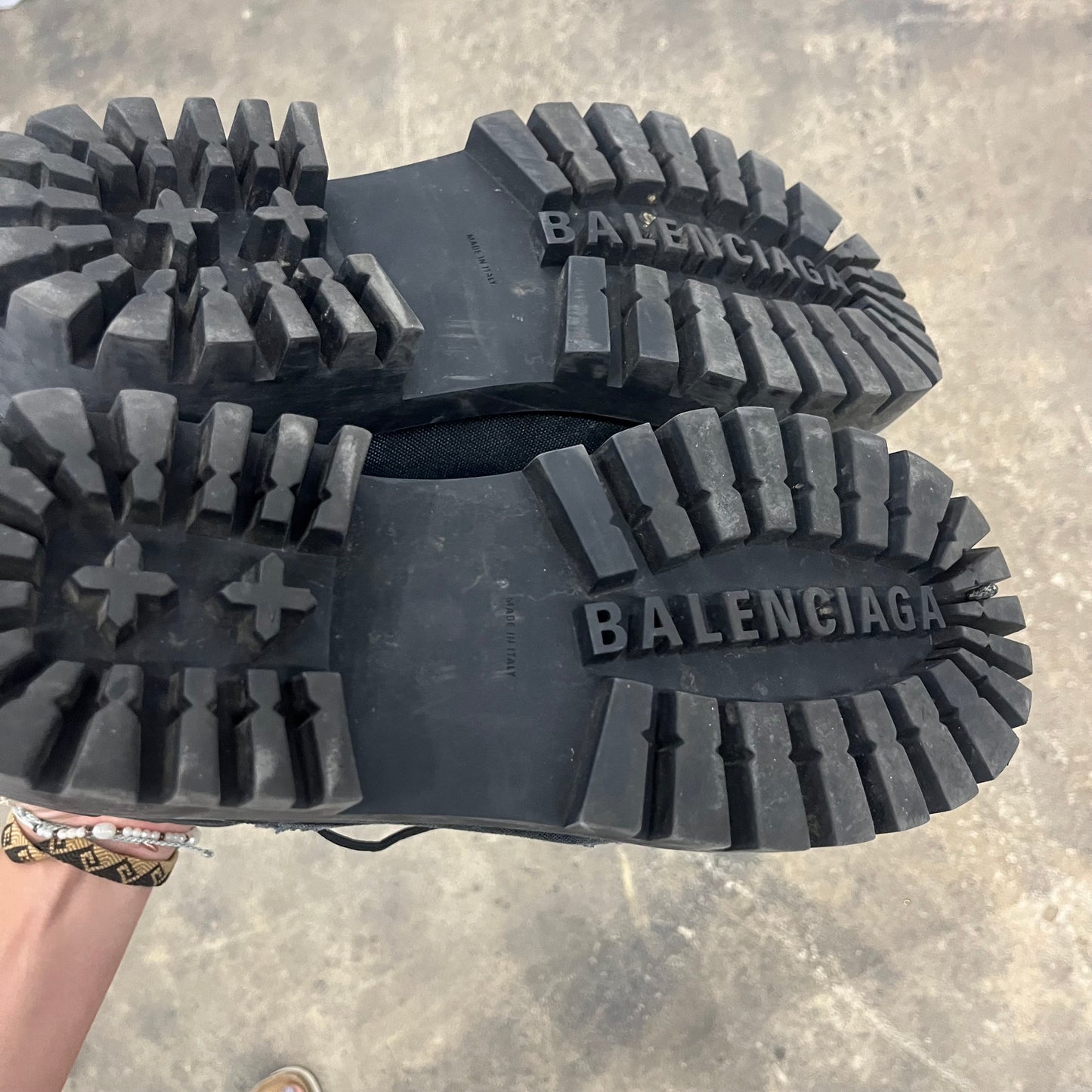 Balenciaga Distressed Strike Boots