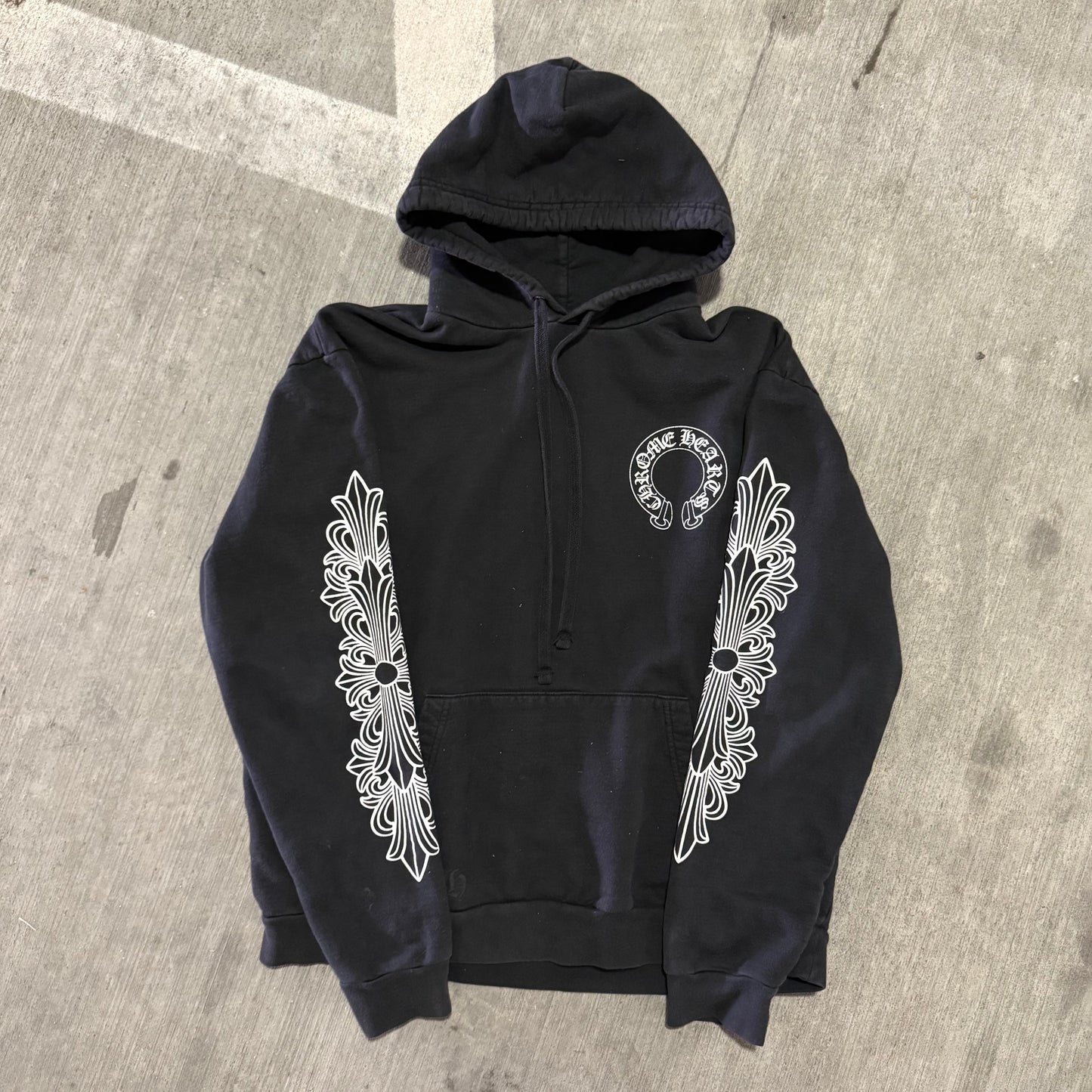Chrome Hearts Horseshoe Floral Hoodie
