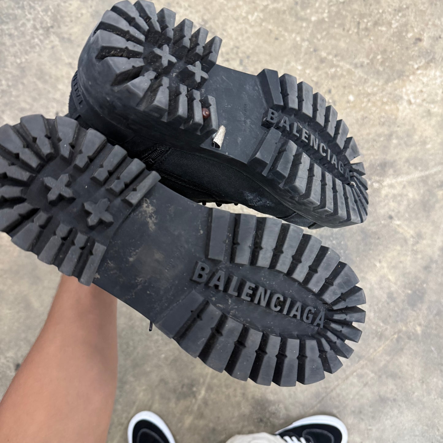 Balenciaga Distressed Strike Boots