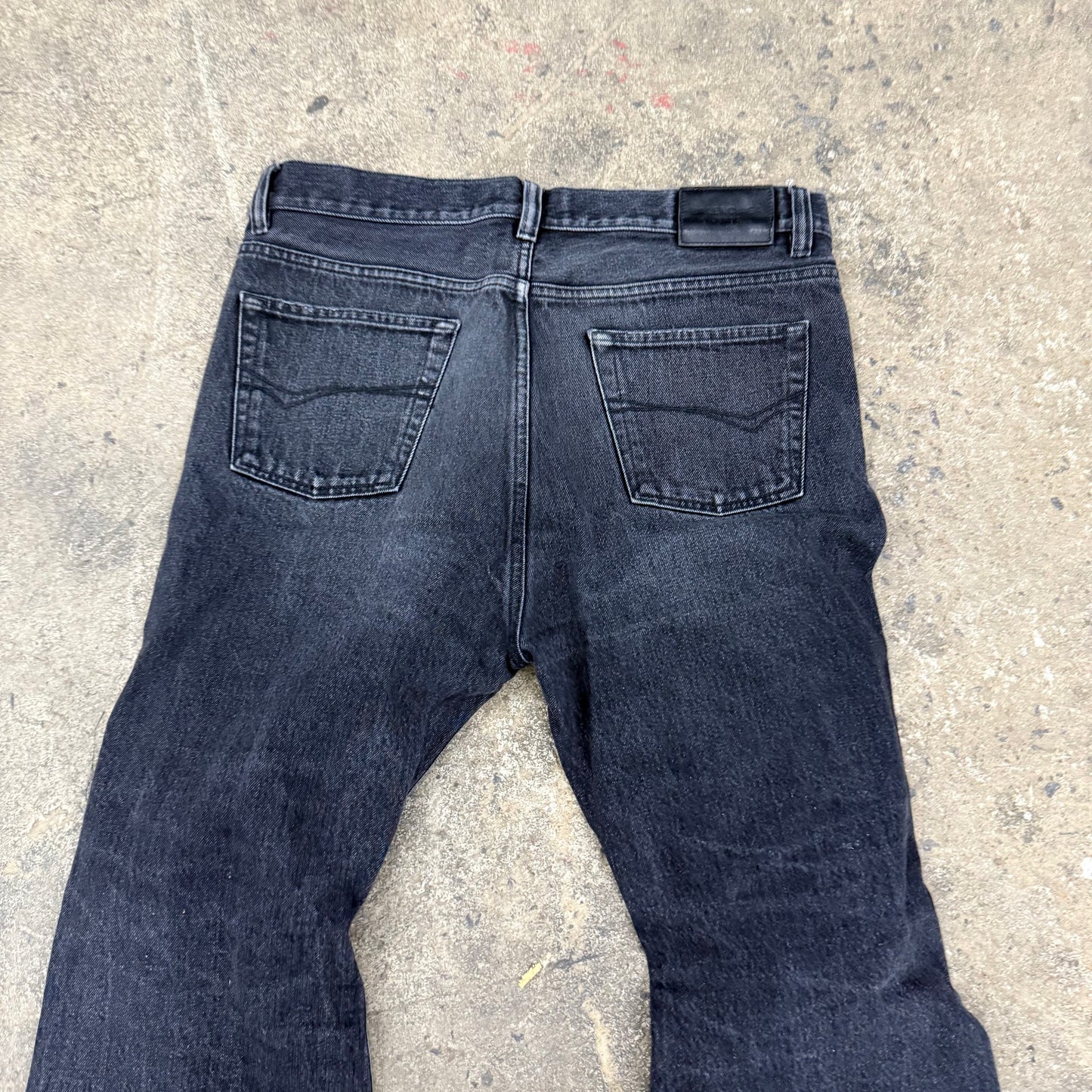 Balenciaga Distressed Flared Denim