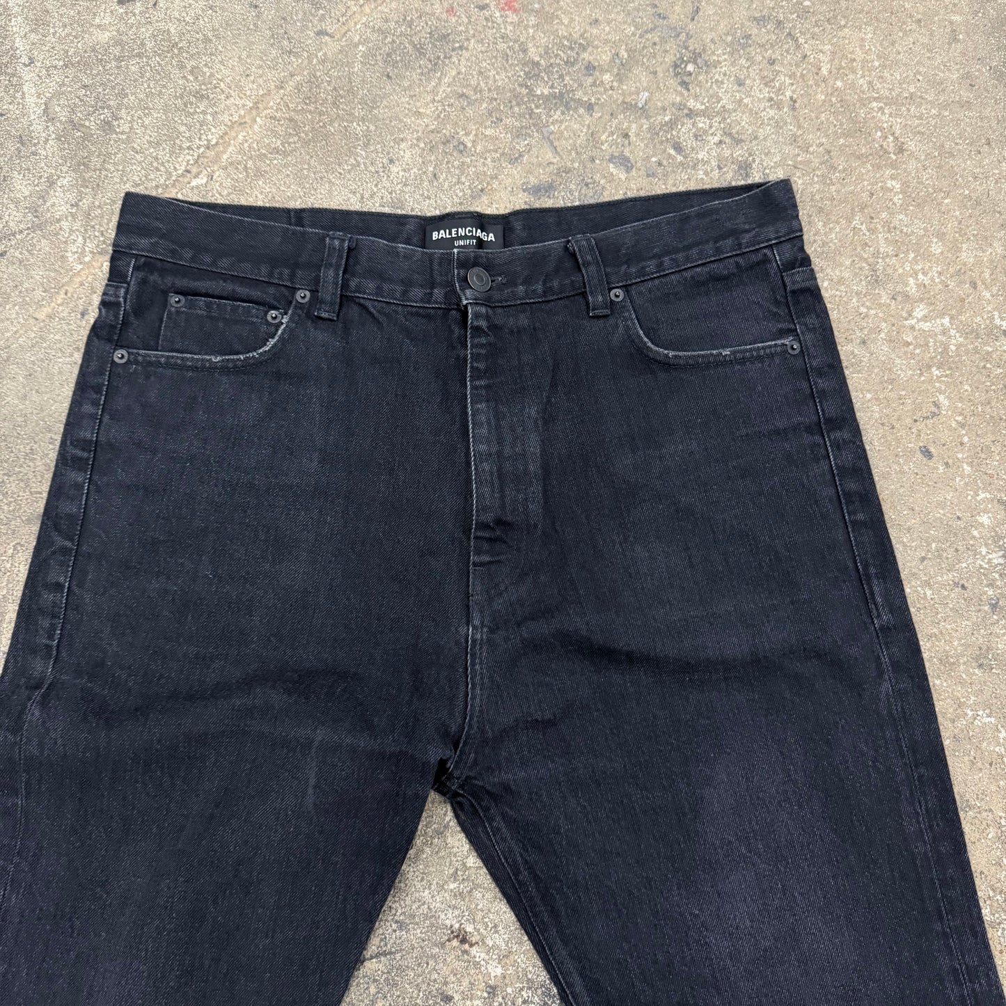 Balenciaga Black Flared Denim