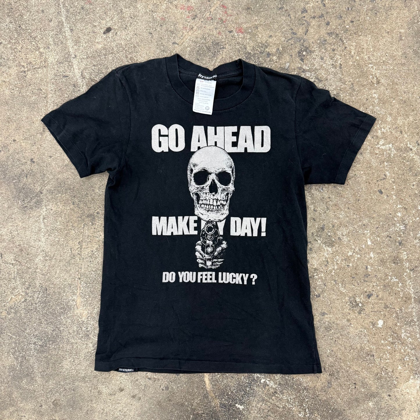 Hysteric Glamour Go Ahead Make My Day tee