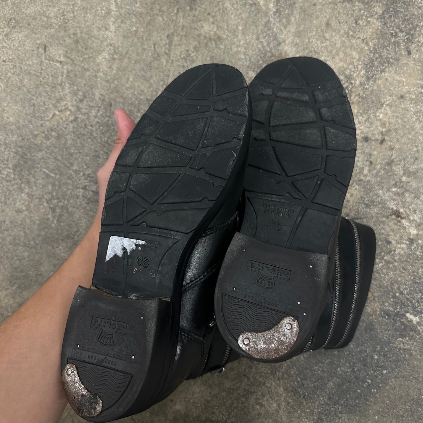 RAF Simons AW07 Accordion Boots