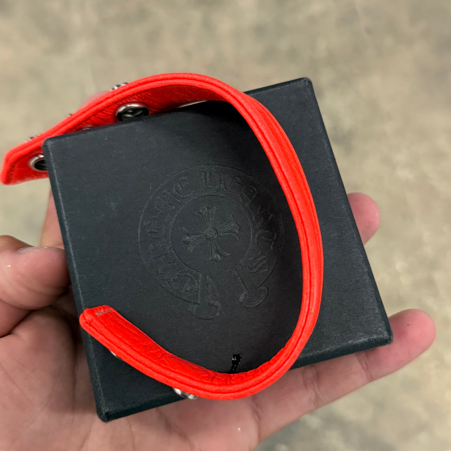 Chrome Hearts Orange 3 Snap Bracelet