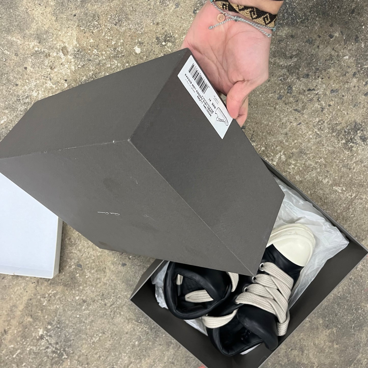 Rick Owens Porterville Jumbo Lace Ramones