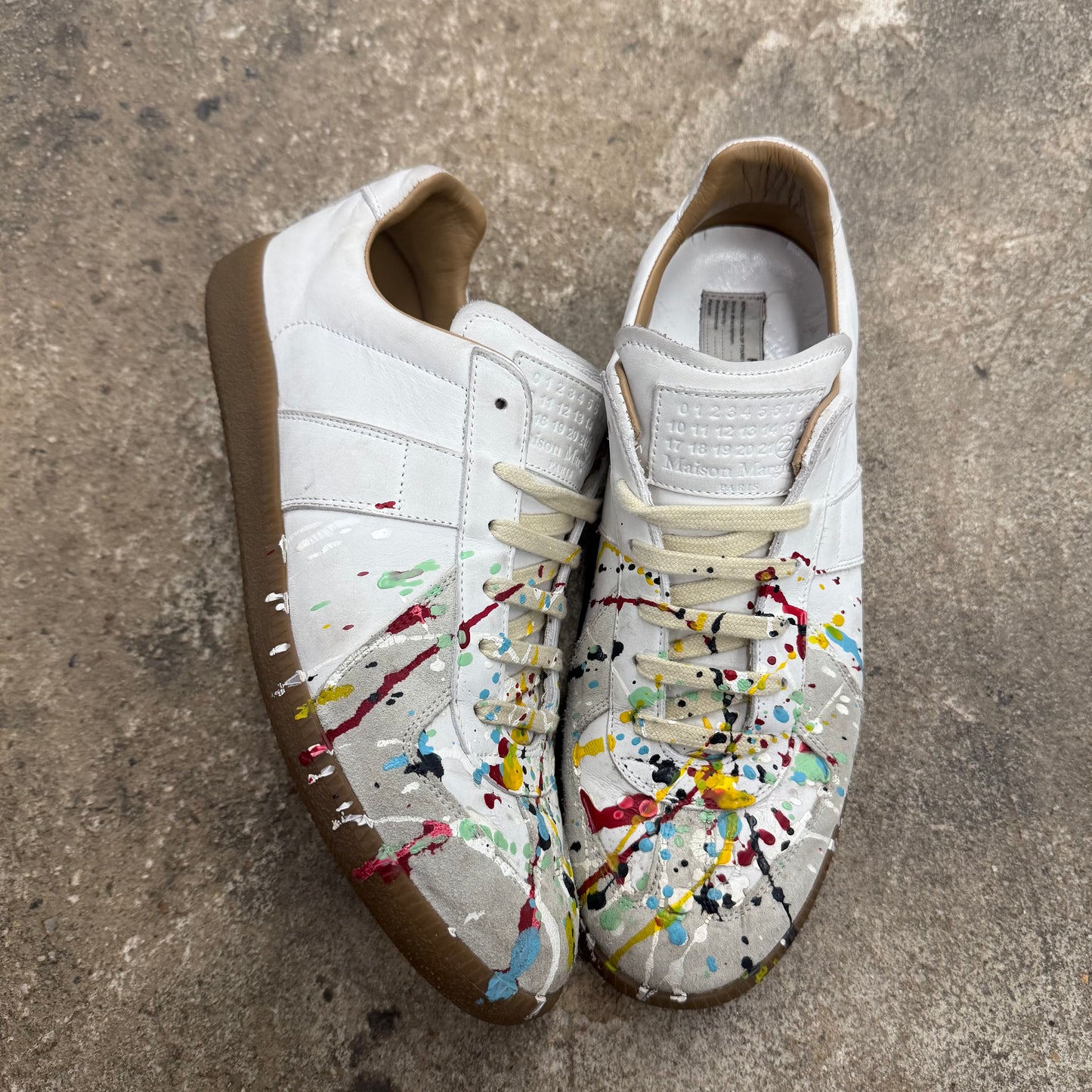 Maison Margiela White Splatter Paint GAT
