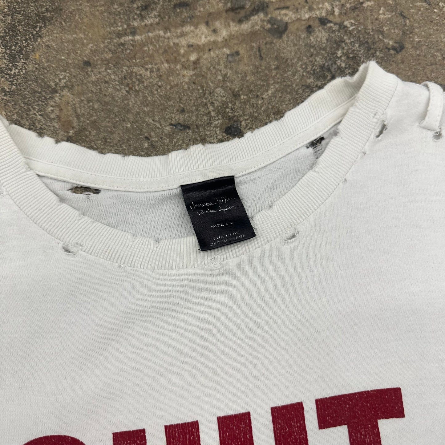 Number Nine SS06 ‘Shut the Fuck Up’ tee