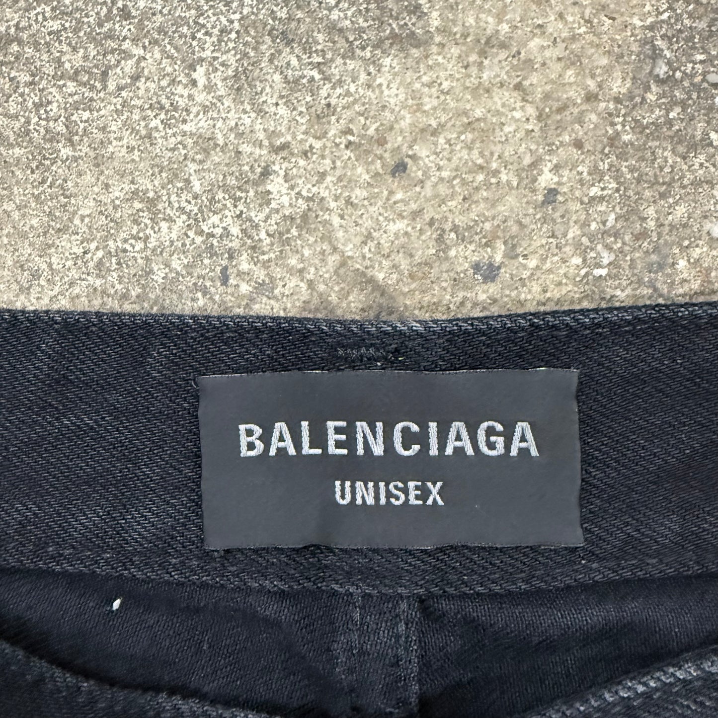 Balenciaga Destroyed Oil Spill Denim