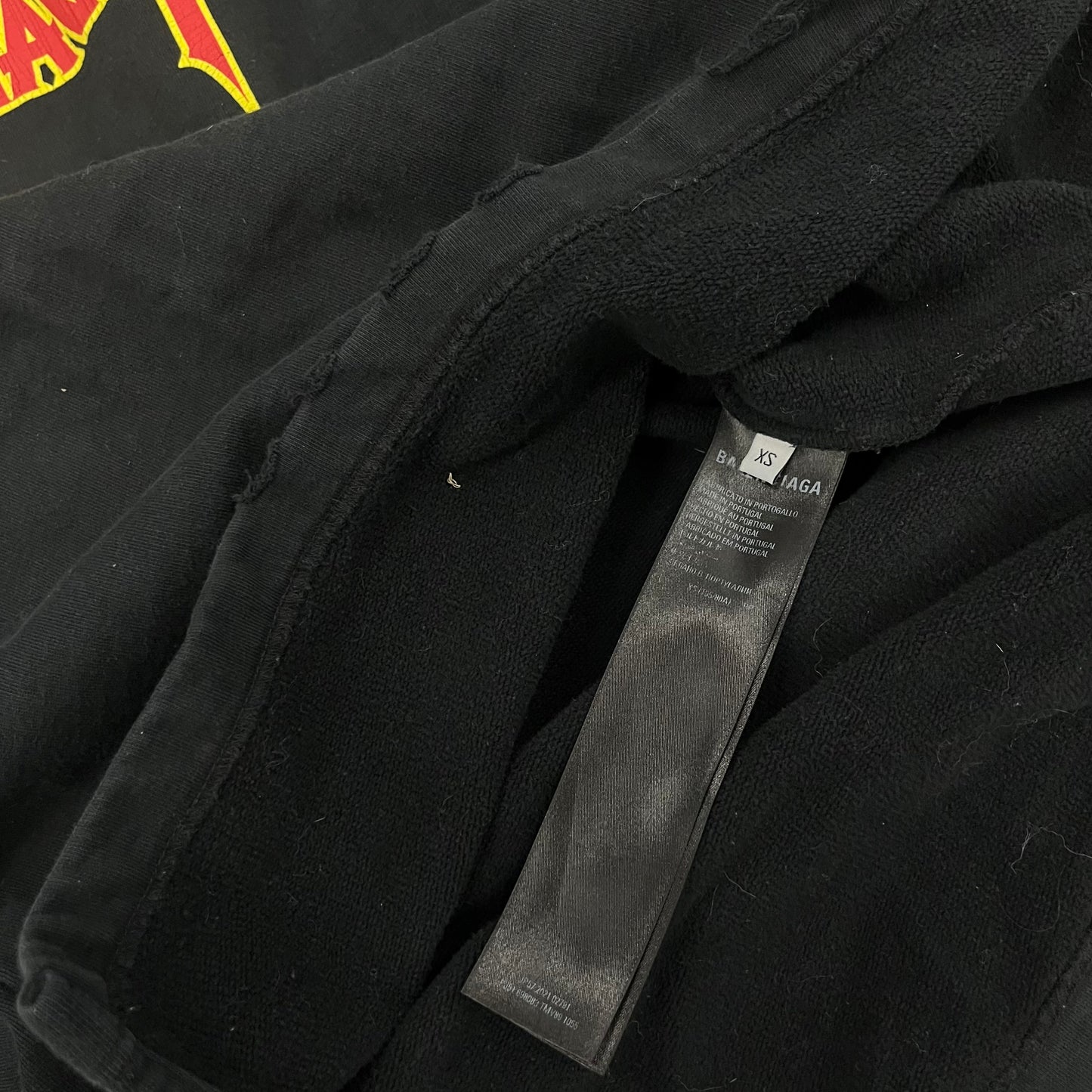 Balenciaga Metal Distressed Hoodie