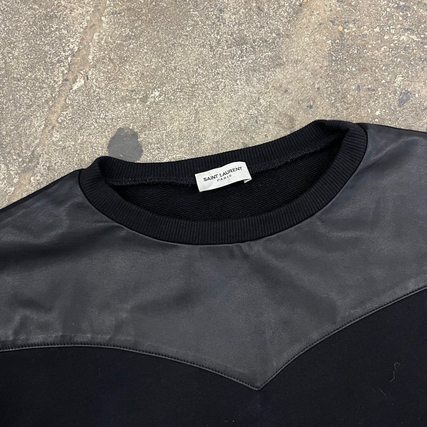 Saint Laurent Leather Padded Sweater