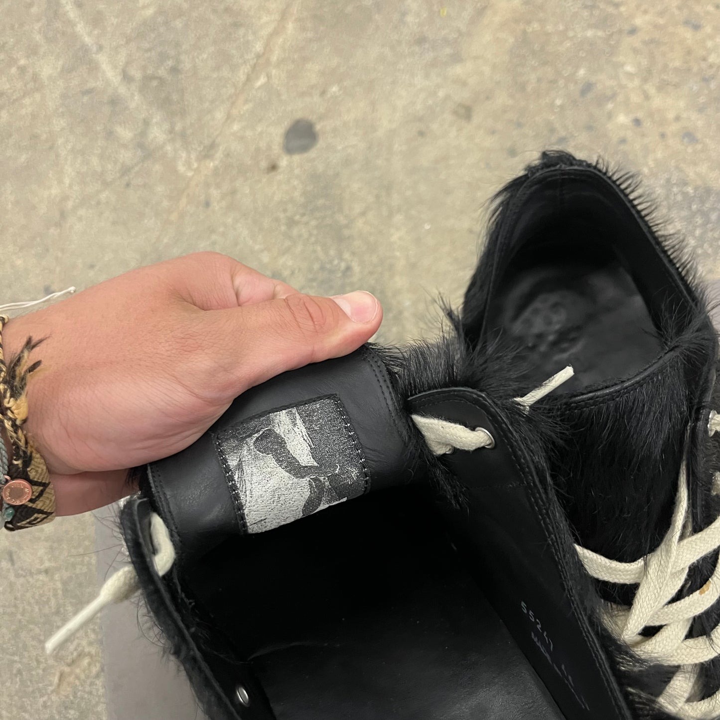 Rick Owens Pony Hair Ramones