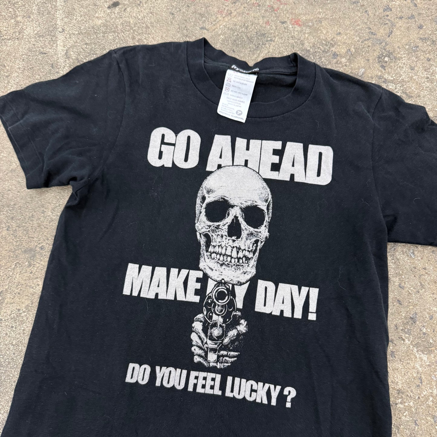 Hysteric Glamour Go Ahead Make My Day tee