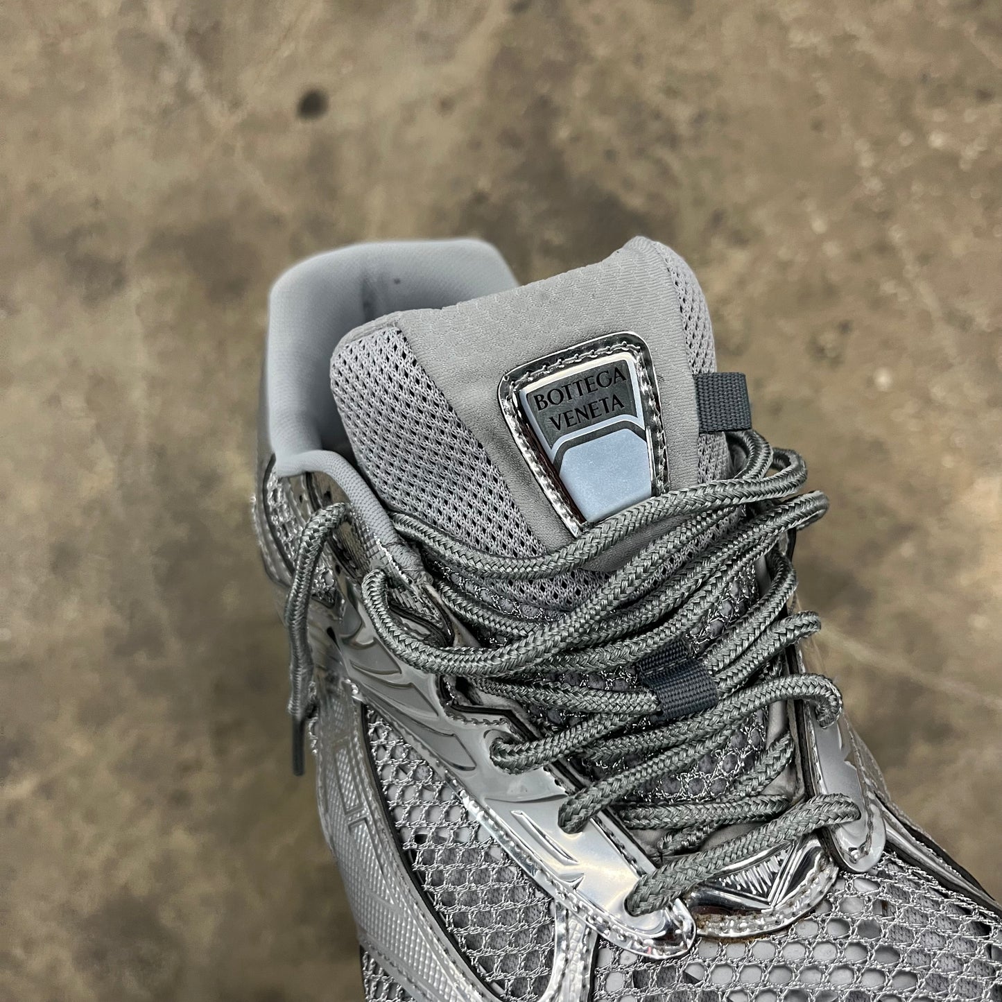 Bottega Veneta Silver Orbit Sneaker