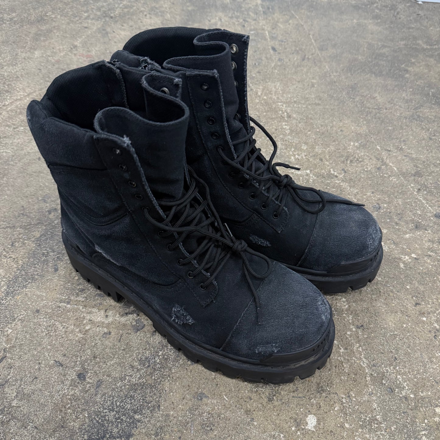 Balenciaga Distressed Strike Boots