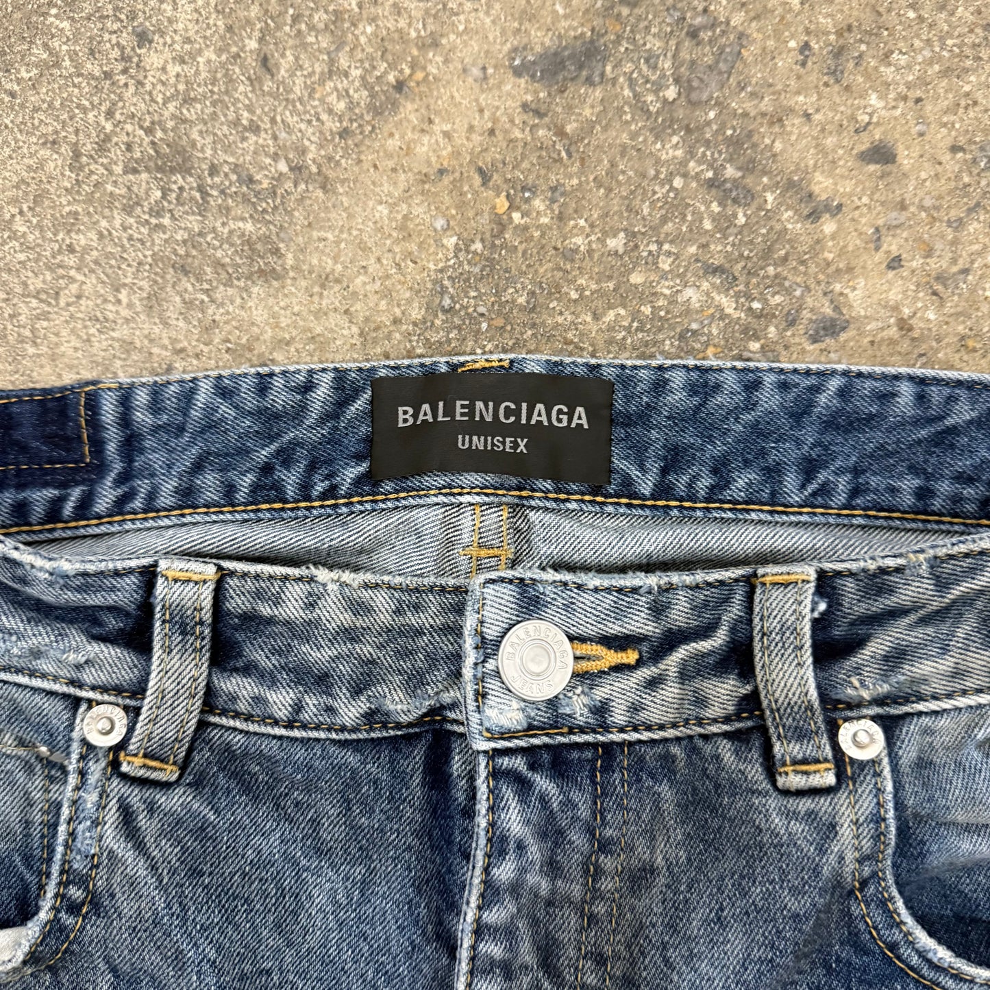 Balenciaga SS23 Mudshow Oil Denim Straight leg
