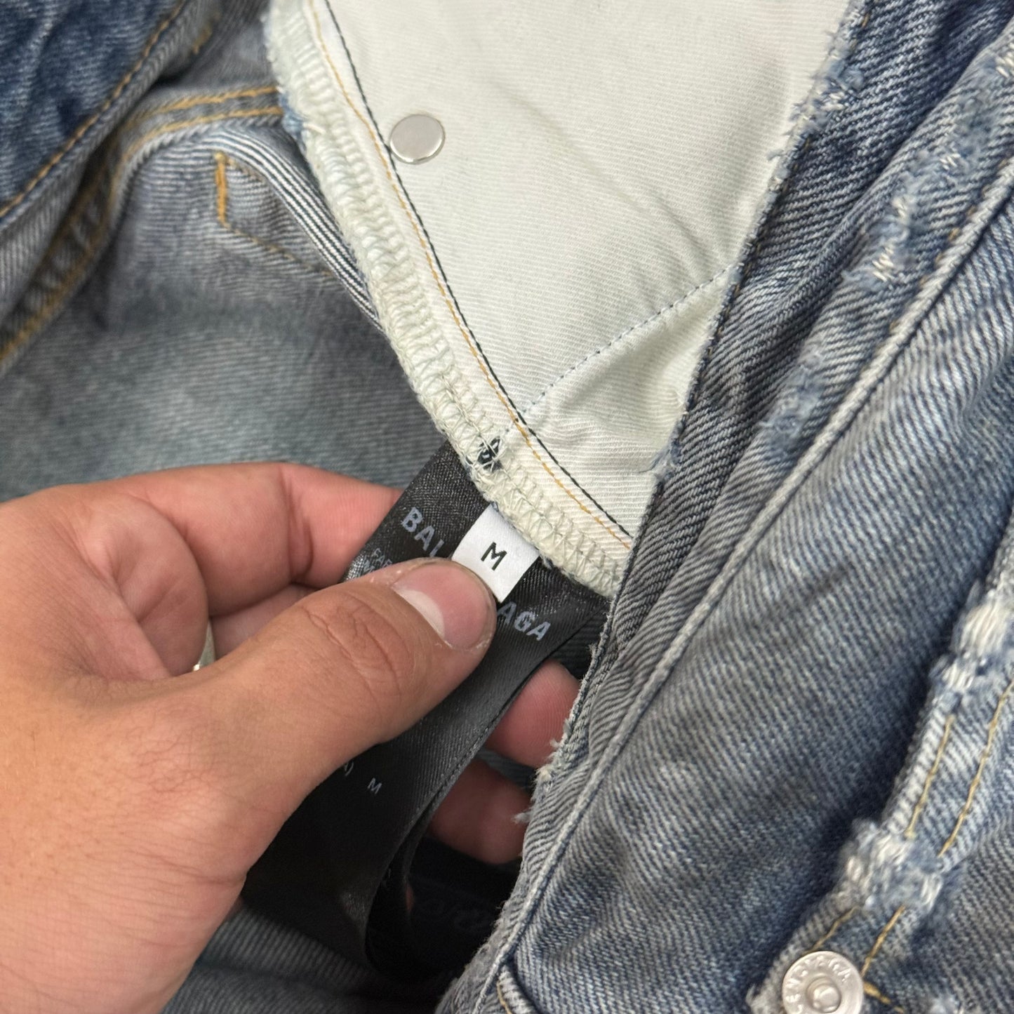 Balenciaga SS23 Mudshow Oil Denim Straight leg