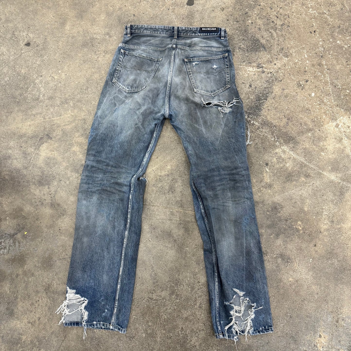 Balenciaga SS23 Mudshow Oil Denim Straight leg