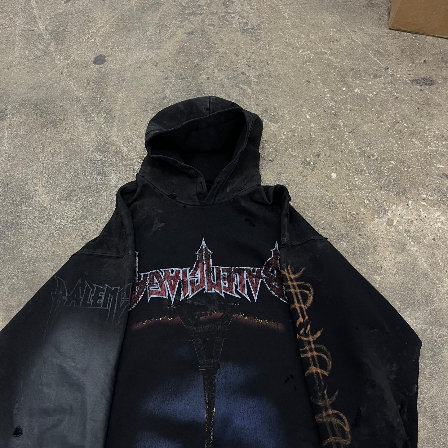 Balenciaga Paris Moon Upside Down Hoodie