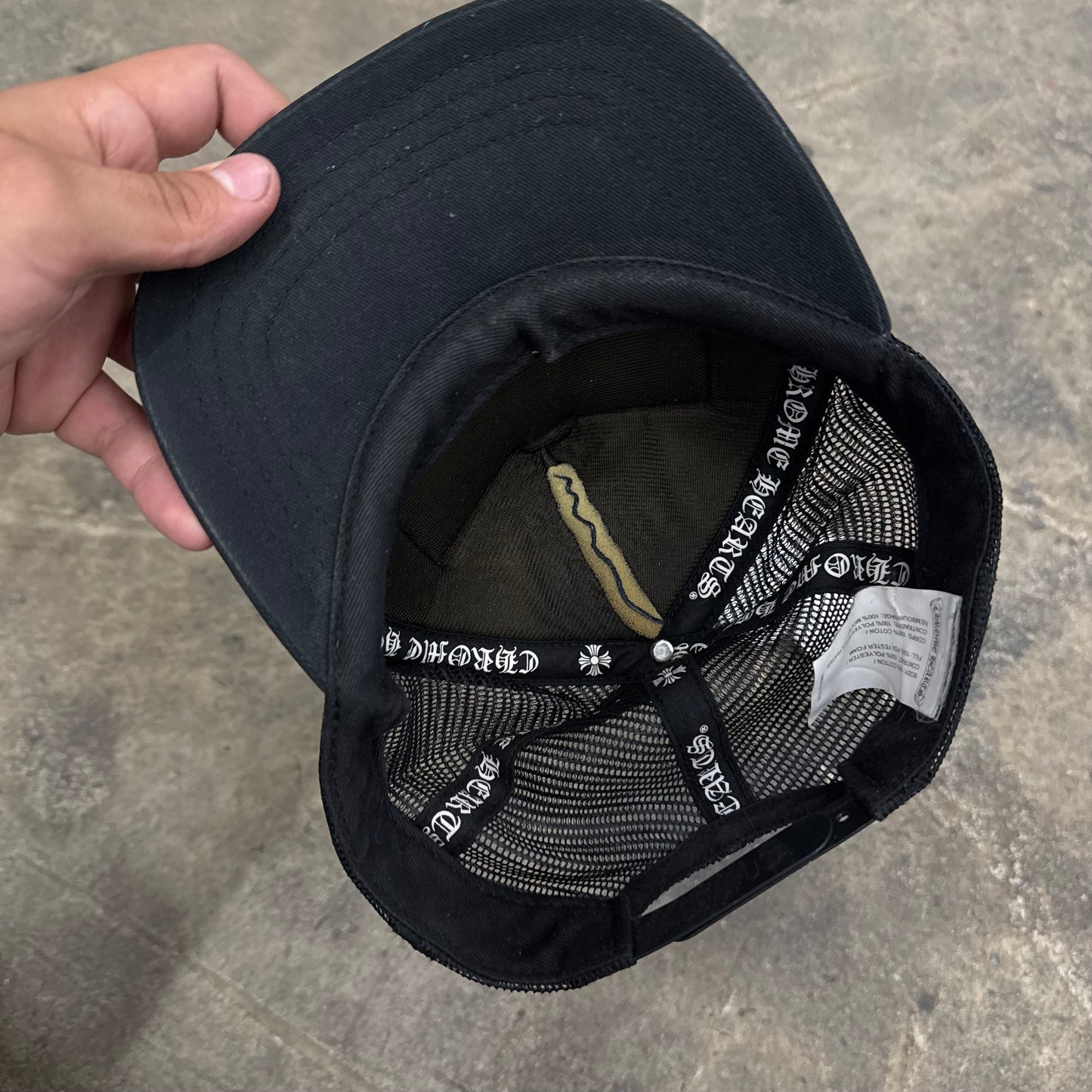 Chrome Hearts Black ‘CH’ Trucker Hat