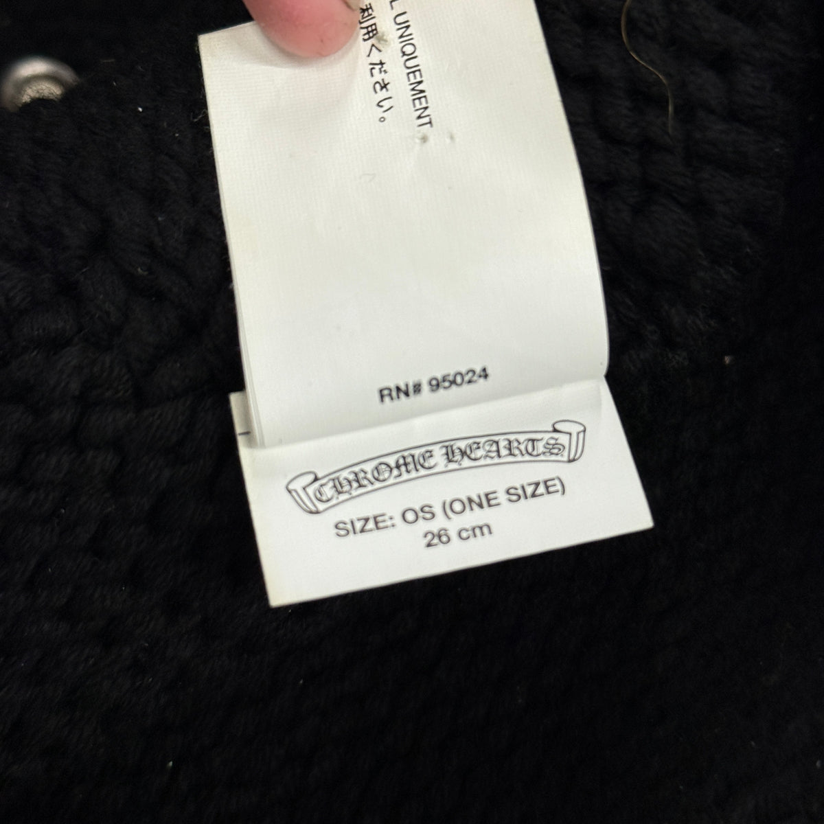 Chrome Hearts ‘Rivet’ Cashmere Beanie