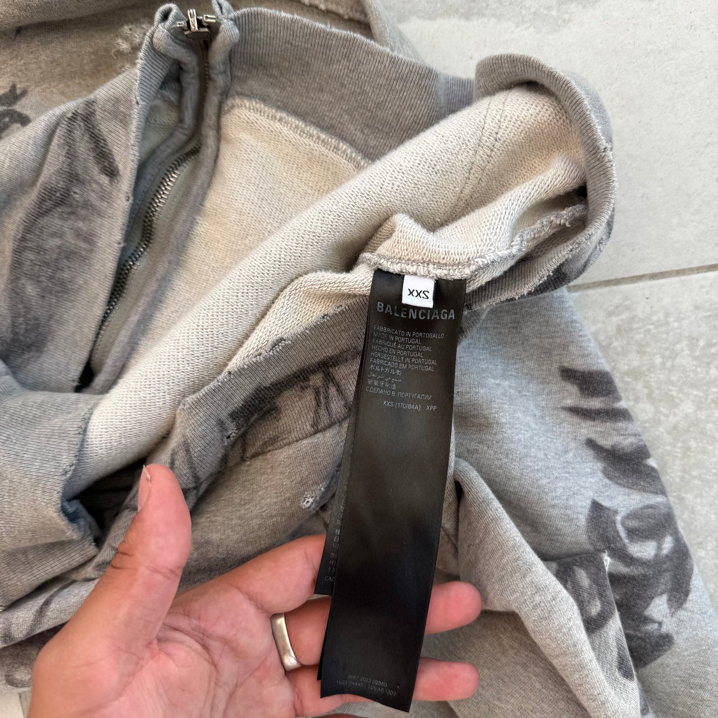 Balenciaga Graffiti Zipup