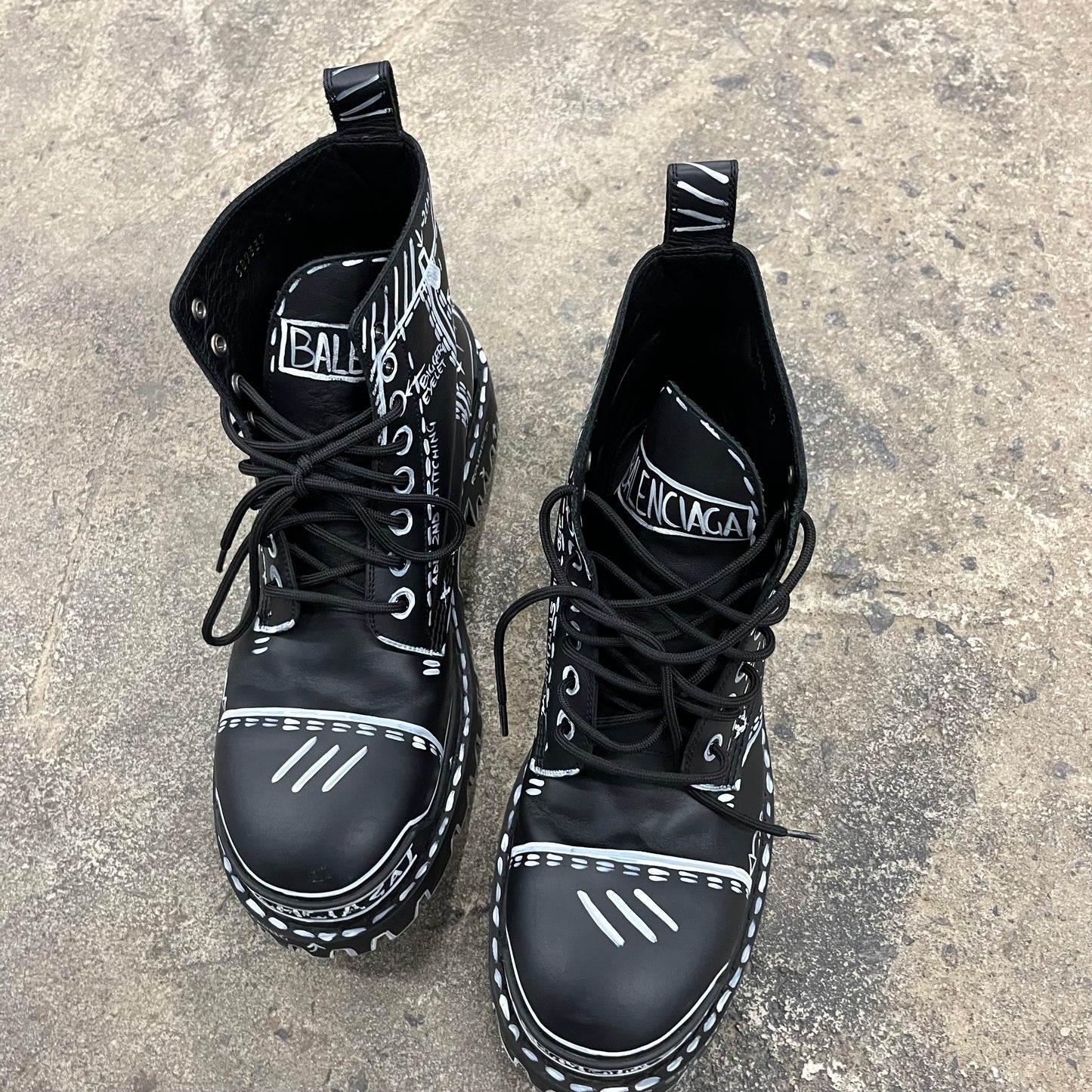 Balenciaga Sketch Strike boots
