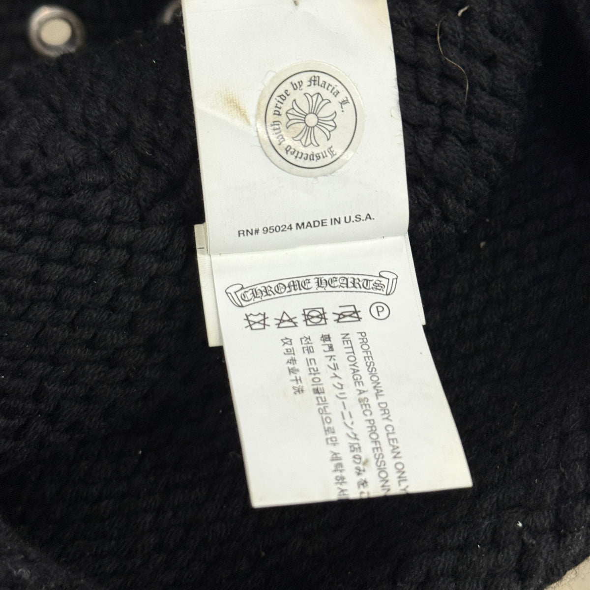 Chrome Hearts ‘Rivet’ Cashmere Beanie