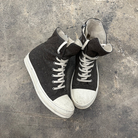 Rick Owens Ramones Felt Hightop