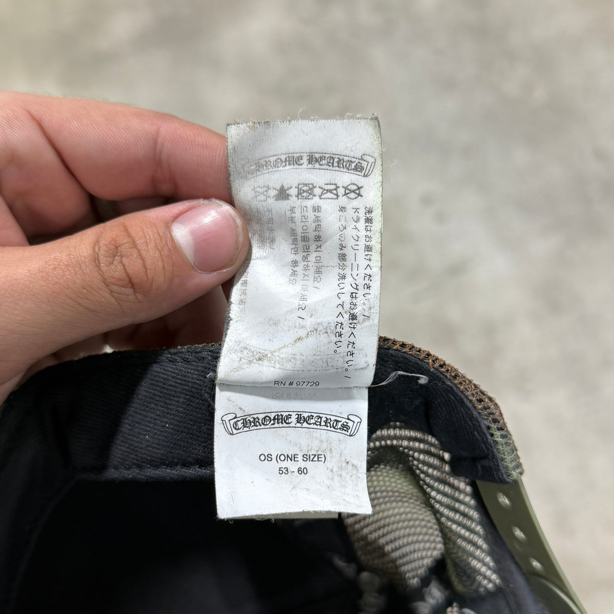 Chrome Hearts Camo Trucker Hat