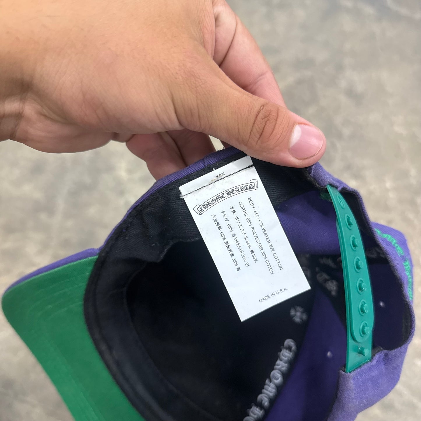 Chrome Hearts Purple ‘CH’ Hat