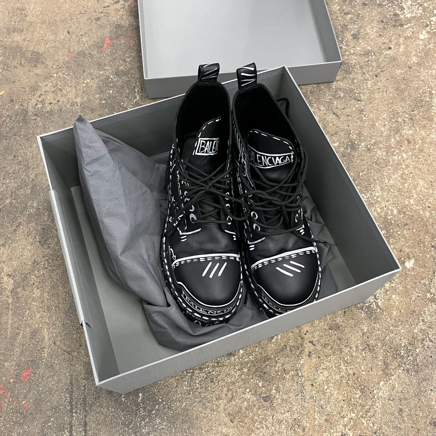 Balenciaga Sketch Strike boots