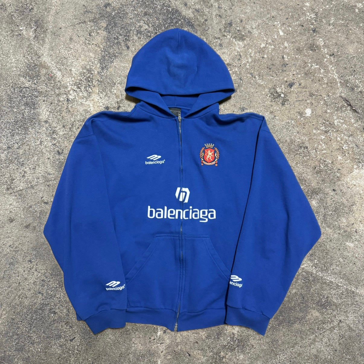 Balenciaga Blue Soccer Zipup