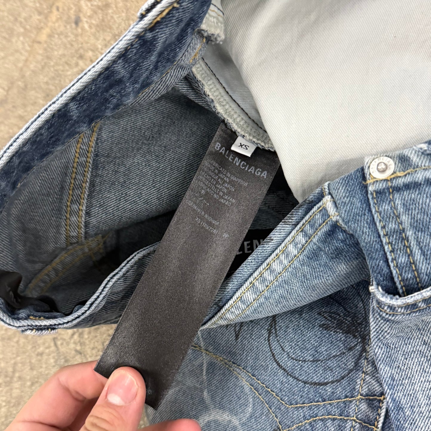 Balenciaga Graffiti Denim