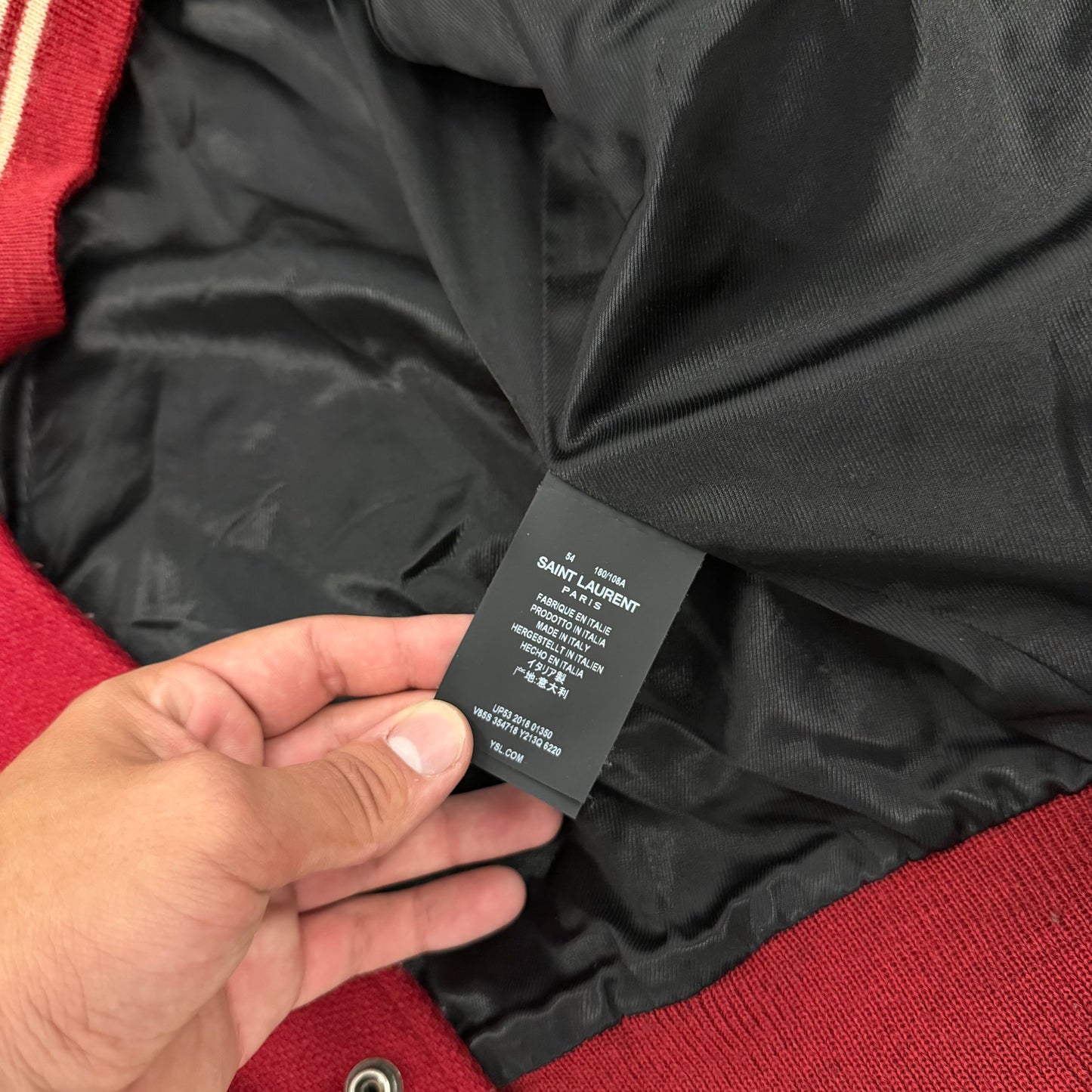 Saint Laurent Paris ‘Teddy’ Jacket