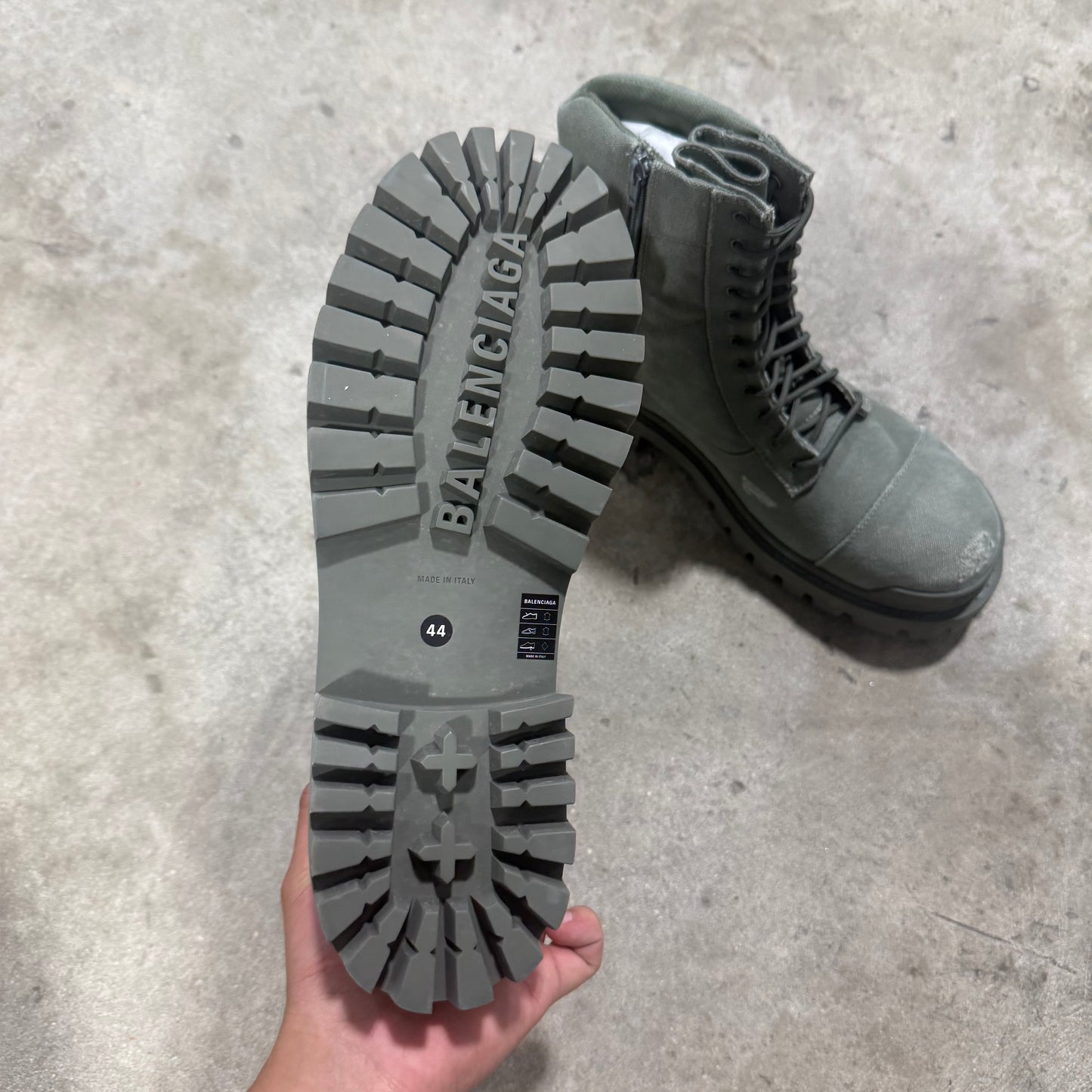 Balenciaga Distressed Strike Boots