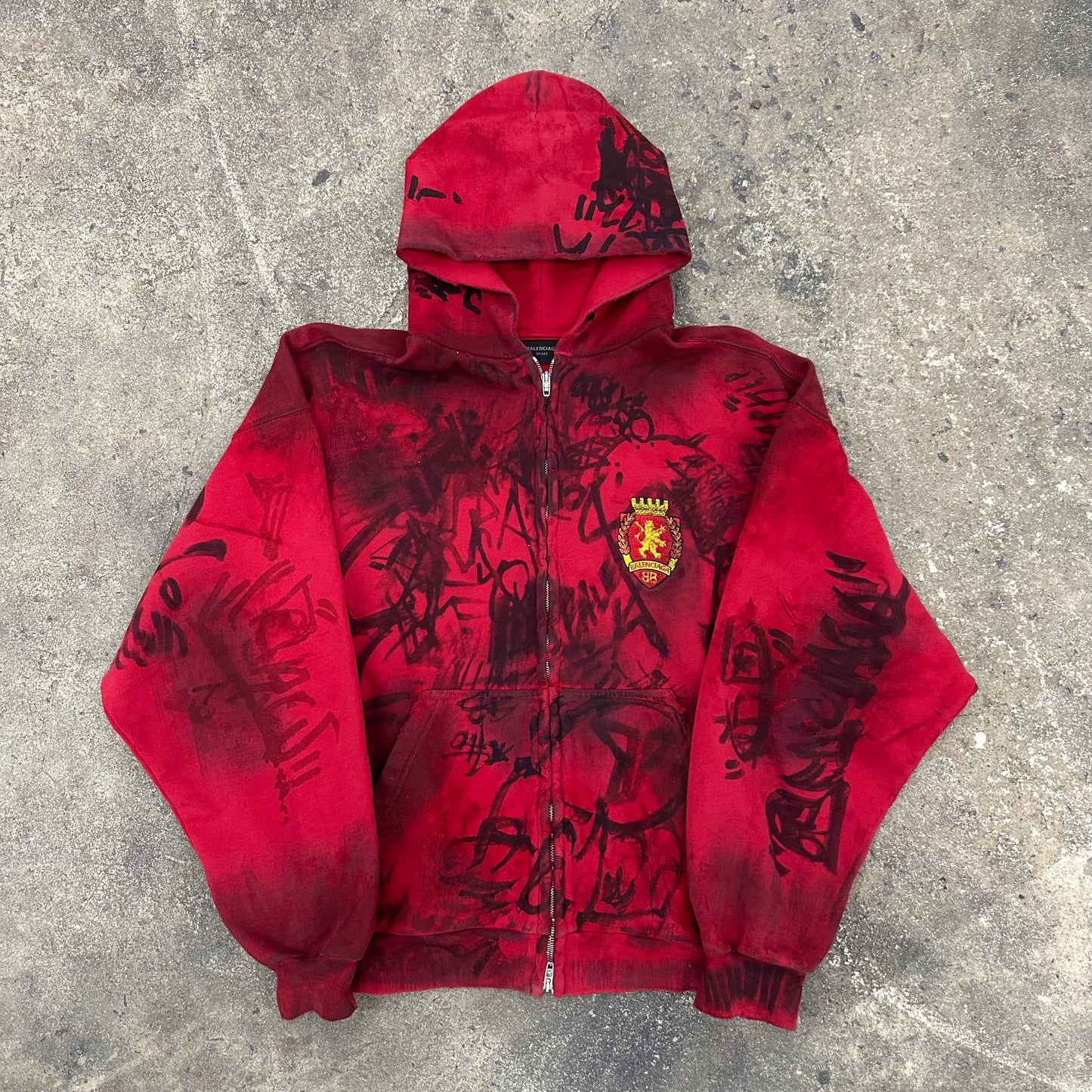 Balenciaga Graffiti Zipup
