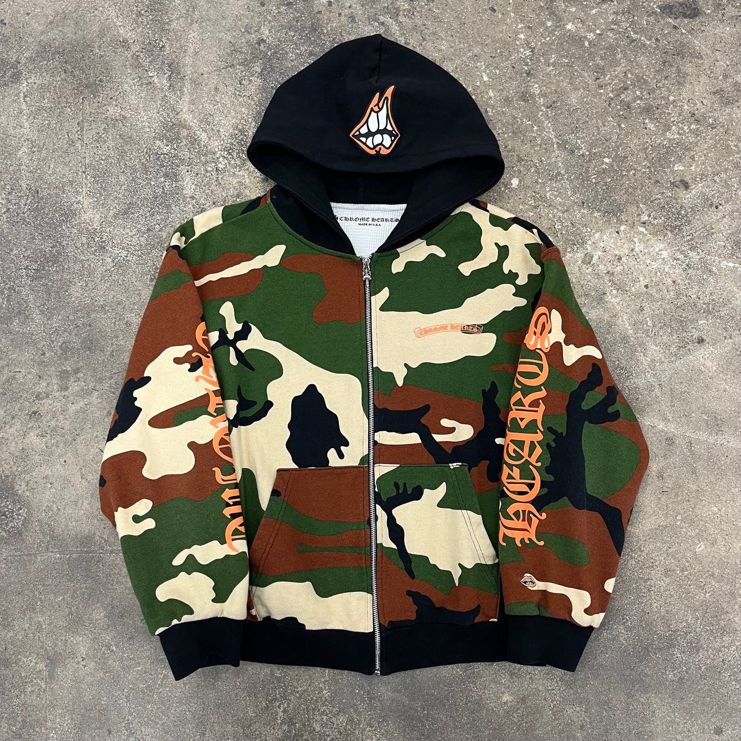 Chrome Hearts Matty Boy Caution Camo Zipup