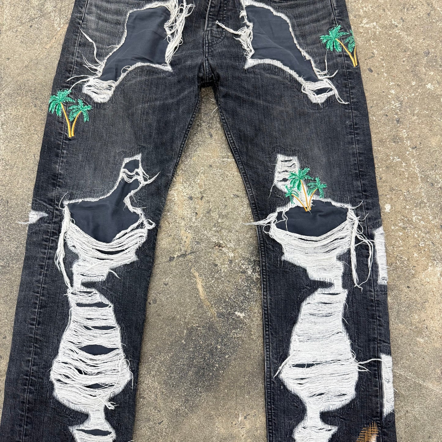 VLONE RUNWAY PALM TREE DENIM