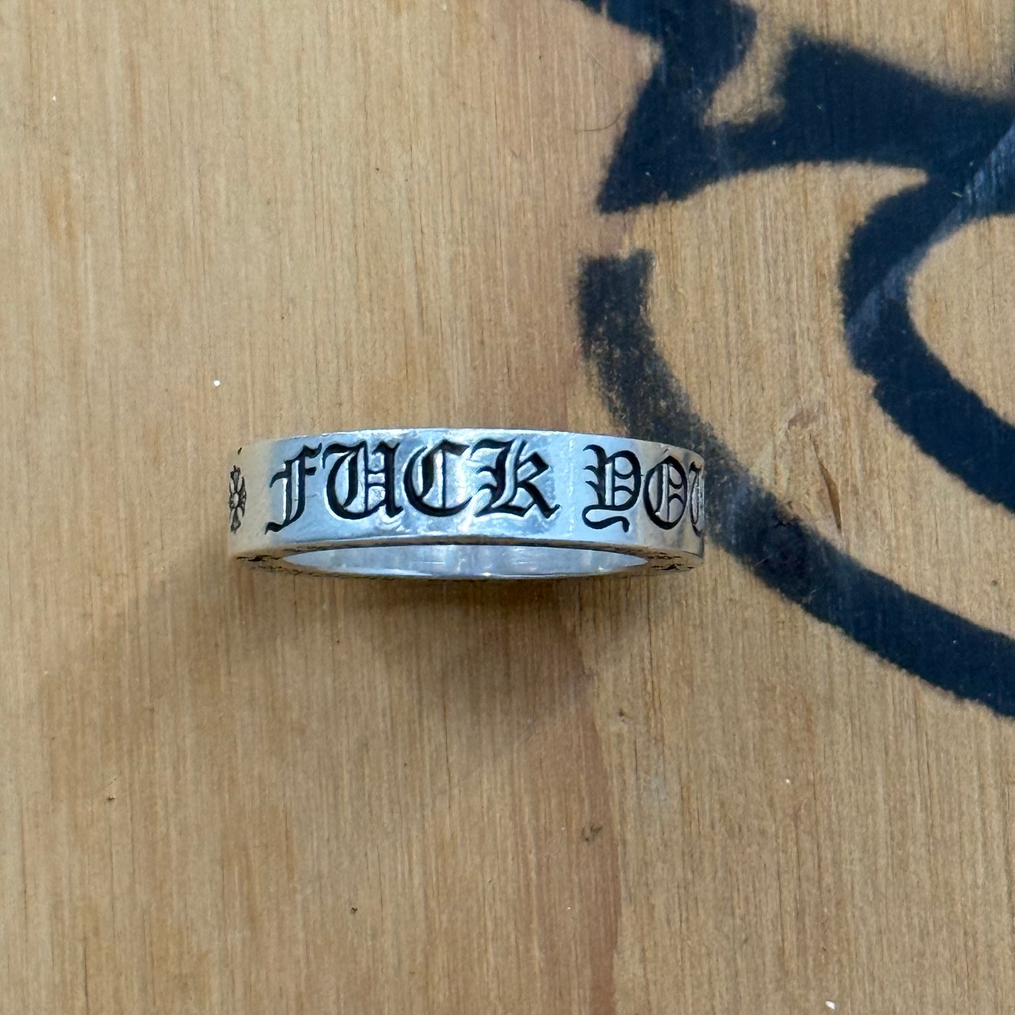 Chrome Hearts ‘F*CK YOU’ Spacer Ring