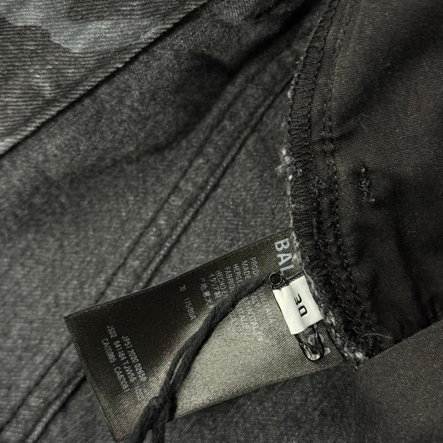 Balenciaga Camo Denim Shorts