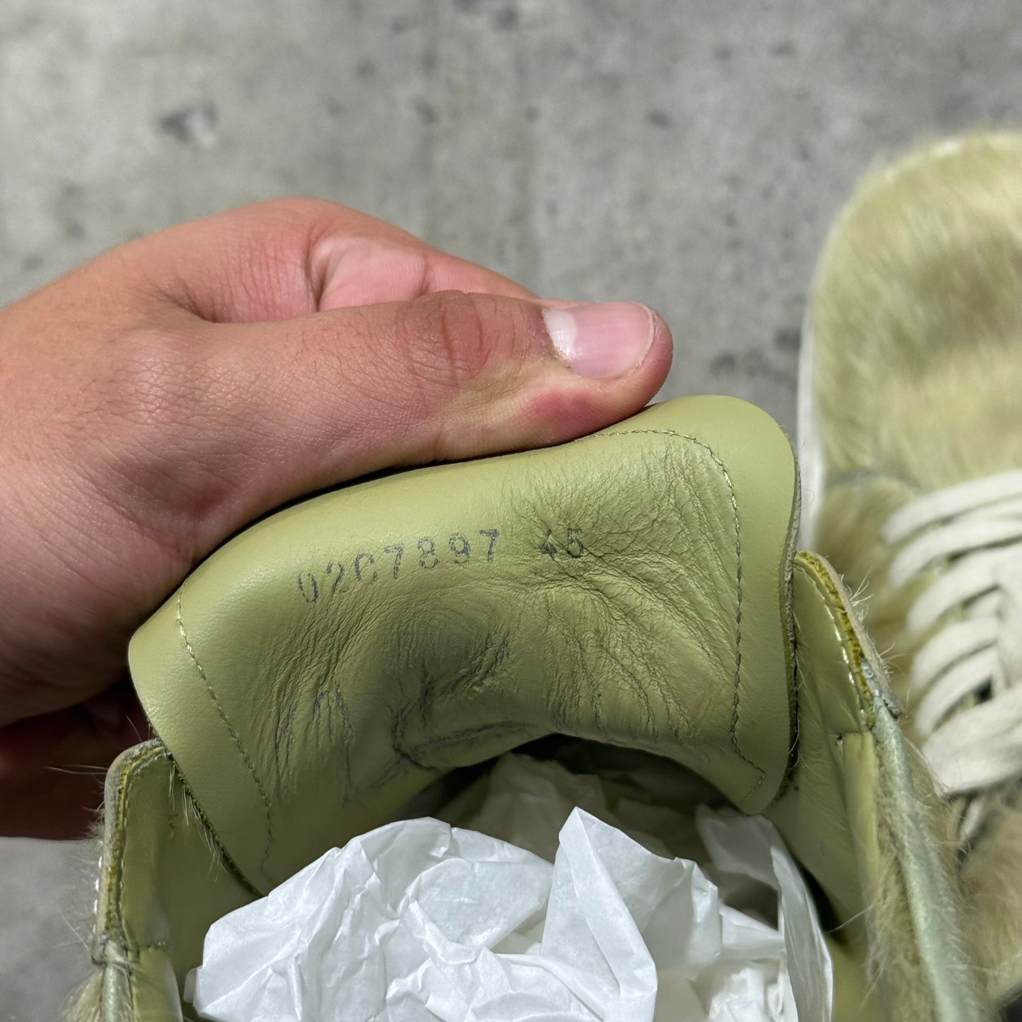Rick Owens ‘Fur’ Mainline Vintage Sneaker