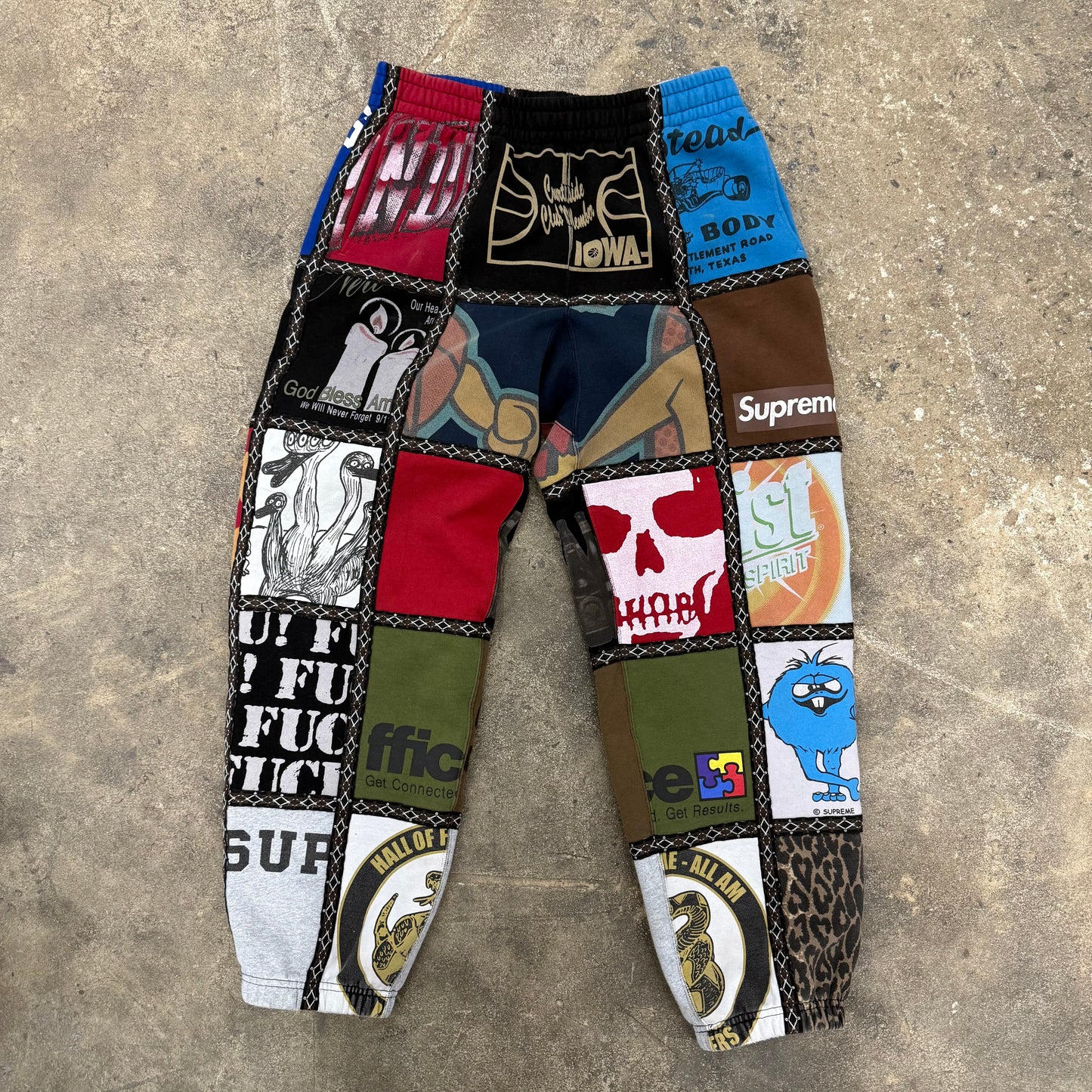 Supreme Number (N)ine Patchwork Sweatpants